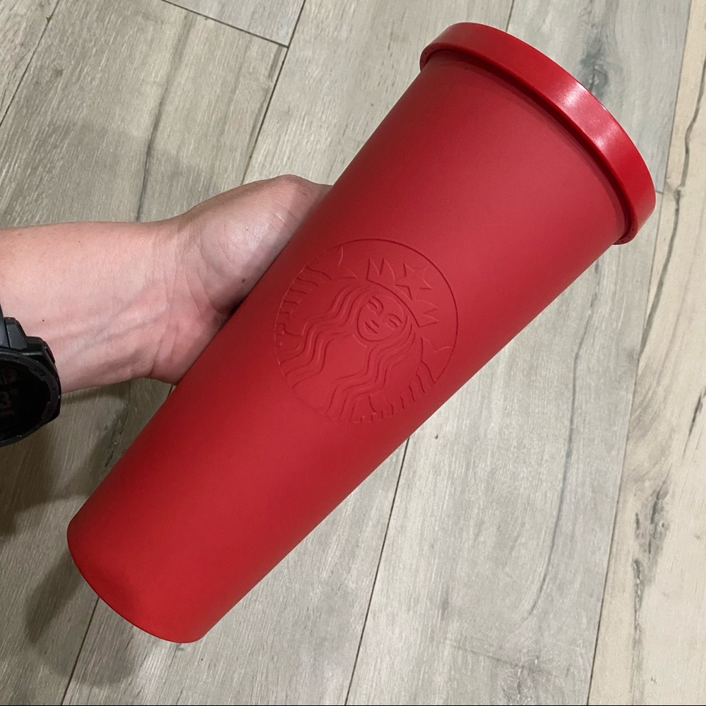 Starbucks RED matte Venti tumbler RARE